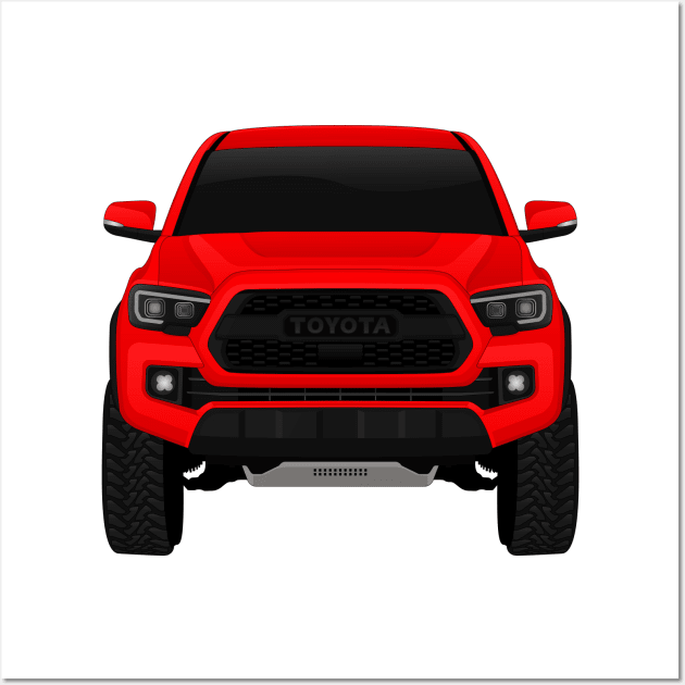 Toyota Tacoma RED Wall Art by VENZ0LIC